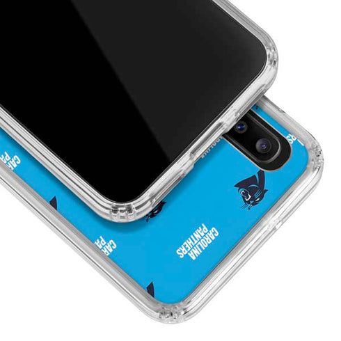 NFL Carolina Panthers Blitz Series Galaxy A30 Clear Case