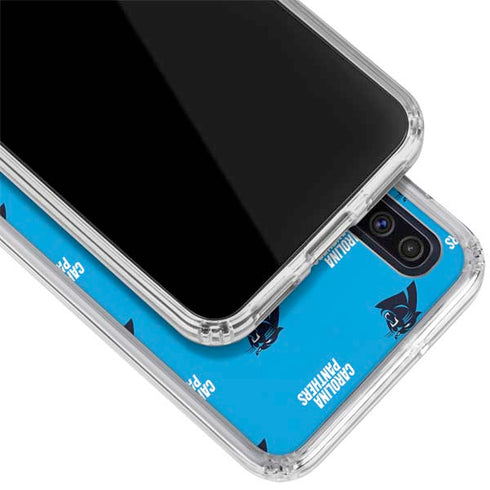 NFL Carolina Panthers Blitz Series Galaxy A50 Clear Case
