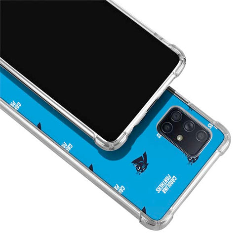 NFL Carolina Panthers Blitz Series Galaxy A71 5G Clear Case