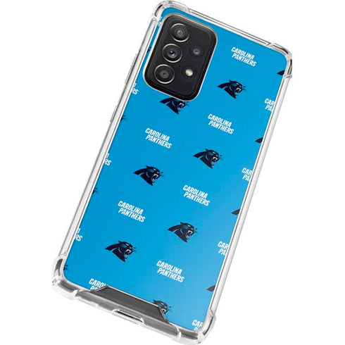NFL Carolina Panthers Blitz Series Galaxy A72 5G Clear Case
