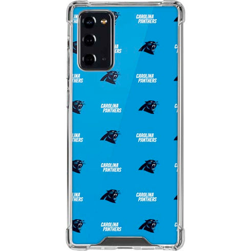 NFL Carolina Panthers Blitz Series Galaxy Note20 5G Clear Case