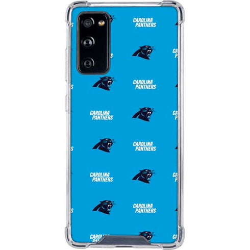 NFL Carolina Panthers Blitz Series Galaxy S20 FE Clear Case