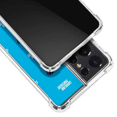NFL Carolina Panthers Blitz Series Galaxy S21 Ultra 5G Clear Case