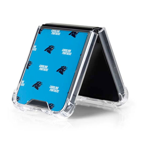NFL Carolina Panthers Blitz Series Galaxy Z Flip5 5G Clear Case