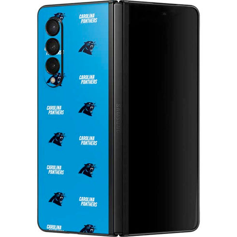 NFL Carolina Panthers Blitz Series Galaxy Z Fold3 5G Skin