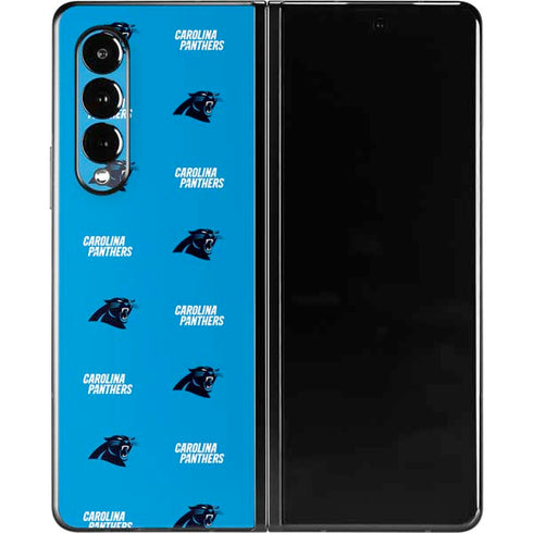 NFL Carolina Panthers Blitz Series Galaxy Z Fold3 5G Skin