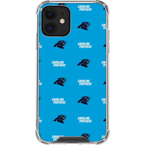 NFL Carolina Panthers Blitz Series iPhone 12 Mini Clear Case