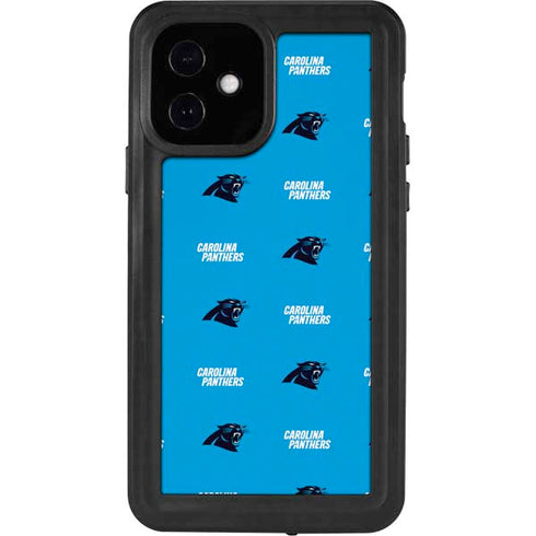 NFL Carolina Panthers Blitz Series iPhone 12 Waterproof Case