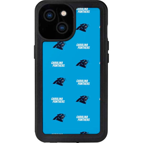 NFL Carolina Panthers Blitz Series iPhone 13 Mini Waterproof Case