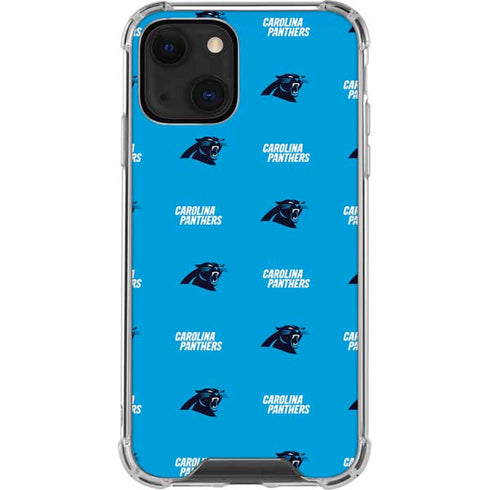 NFL Carolina Panthers Blitz Series iPhone 15 Plus Clear Case