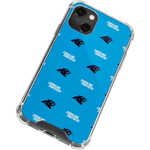 NFL Carolina Panthers Blitz Series iPhone 15 Plus Clear Case