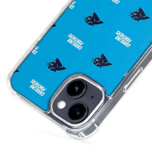NFL Carolina Panthers Blitz Series iPhone 15 Plus MagSafe Case
