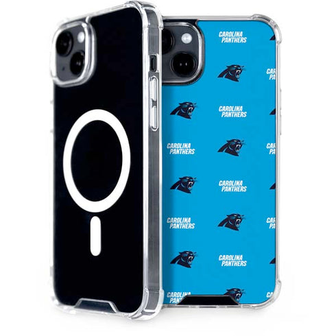 NFL Carolina Panthers Blitz Series iPhone 15 Plus MagSafe Case