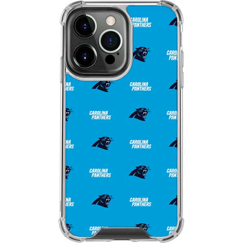 NFL Carolina Panthers Blitz Series iPhone 14 Pro Clear Case