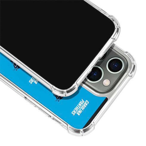 NFL Carolina Panthers Blitz Series iPhone 15 Pro Clear Case