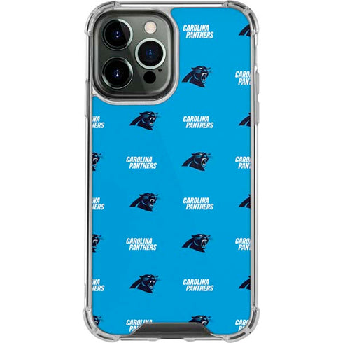 NFL Carolina Panthers Blitz Series iPhone 15 Pro Max Clear Case