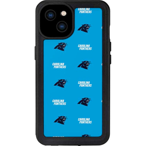 NFL Carolina Panthers Blitz Series iPhone 15 Plus Waterproof Case
