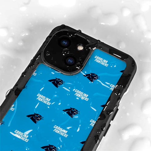 NFL Carolina Panthers Blitz Series iPhone 15 Waterproof Case