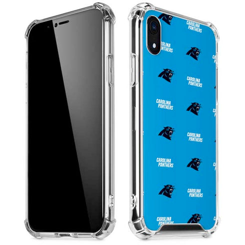 NFL Carolina Panthers Blitz Series iPhone XR Clear Case