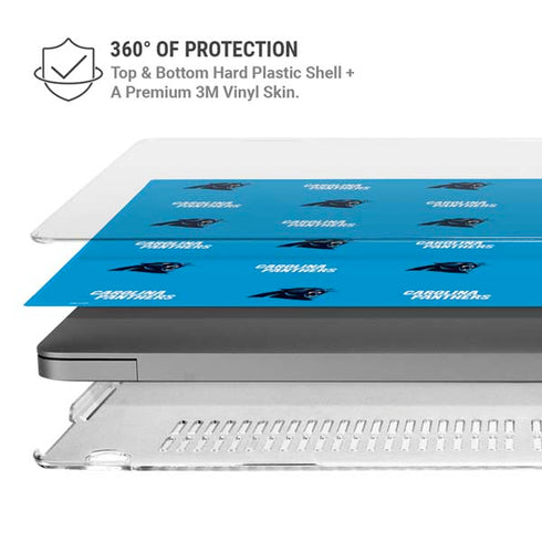 NFL Carolina Panthers Blitz Series MacBook Pro 16in (2021-25) Case plus Skin