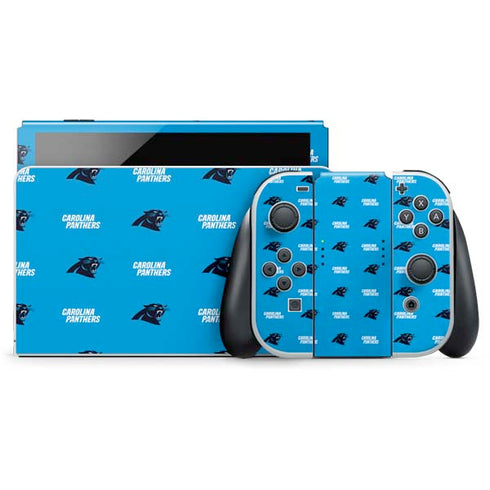 NFL Carolina Panthers Blitz Series Nintendo Switch OLED (2021) Skin
