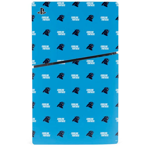 NFL Carolina Panthers Blitz Series PS5 Slim Disk Console Skin
