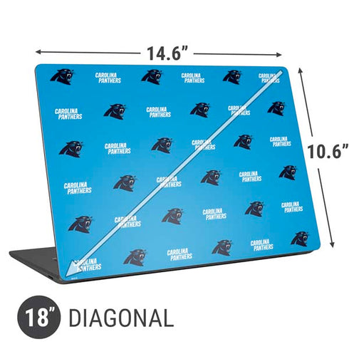 NFL Carolina Panthers Blitz Series Universal Laptop 18in (14.6 x 10.6in) Skin