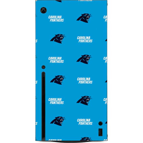 NFL Carolina Panthers Blitz Series Xbox Series X Console Skin