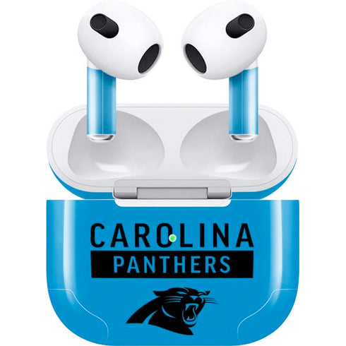 NFL Carolina Panthers Blue Performance Series Apple AirPods (3rd Gen 2021) Skin