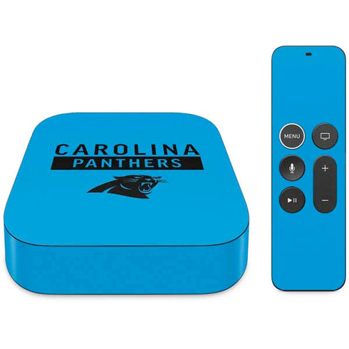 NFL Carolina Panthers Blue Performance Series Apple TV Skin