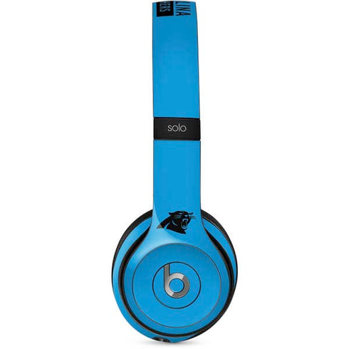 NFL Carolina Panthers Blue Performance Series Beats Solo 2 Wired Skin
