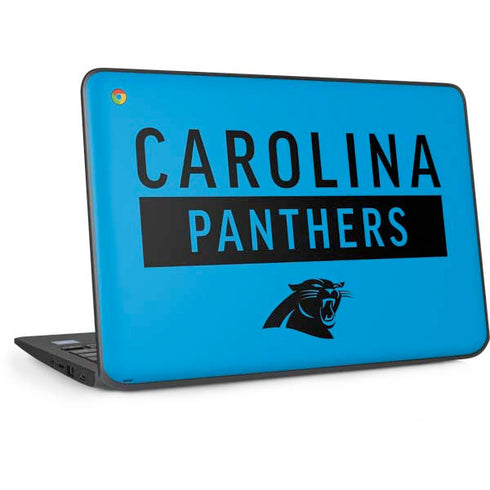 NFL Carolina Panthers Blue Performance Series HP Chromebook Skin