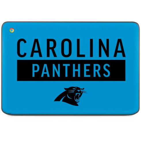 NFL Carolina Panthers Blue Performance Series HP Chromebook Skin