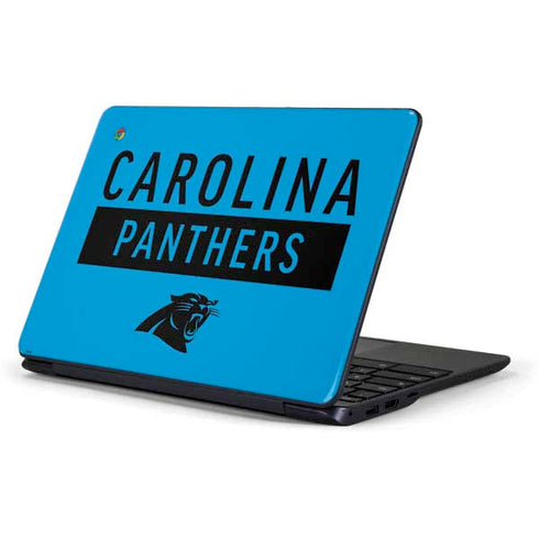 NFL Carolina Panthers Blue Performance Series Samsung Chromebook Skin