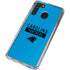 NFL Carolina Panthers Blue Performance Series Galaxy A21 Clear Case