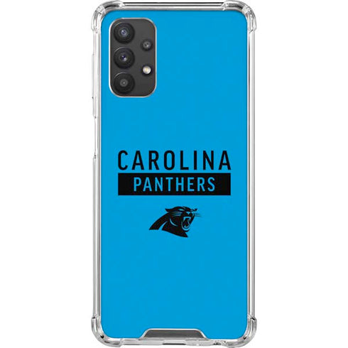 NFL Carolina Panthers Blue Performance Series Galaxy A32 5G Clear Case