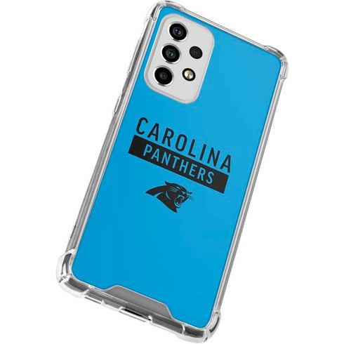 NFL Carolina Panthers Blue Performance Series Galaxy A53 5G Clear Case