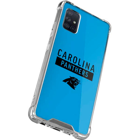 NFL Carolina Panthers Blue Performance Series Galaxy A71 5G Clear Case