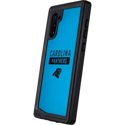 NFL Carolina Panthers Blue Performance Series Galaxy Note 10 Waterproof Case