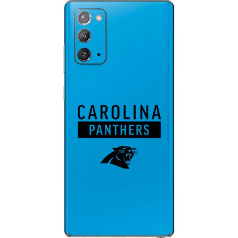 NFL Carolina Panthers Blue Performance Series Galaxy Note20 5G Skin