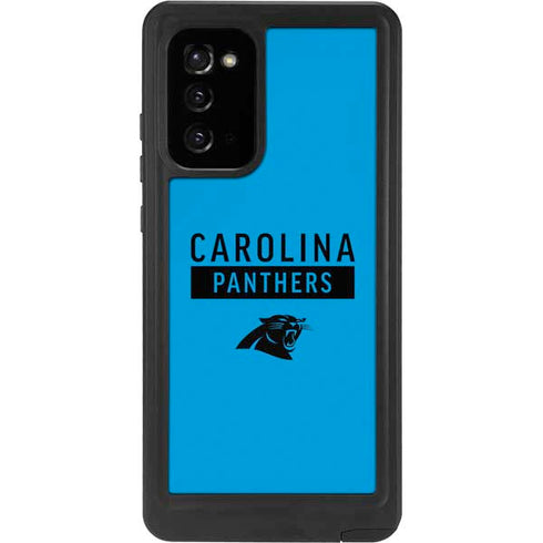 NFL Carolina Panthers Blue Performance Series Galaxy Note20 5G Waterproof Case