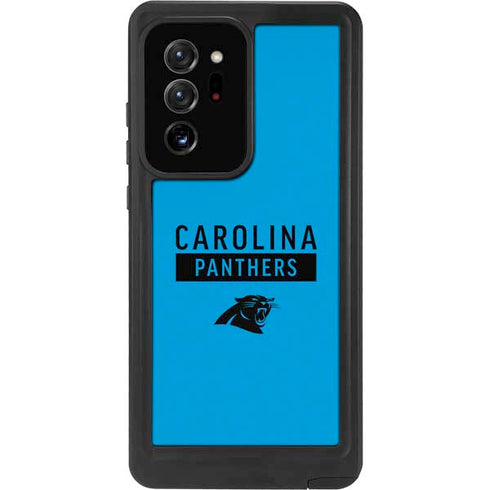 NFL Carolina Panthers Blue Performance Series Galaxy Note20 Ultra 5G Waterproof Case