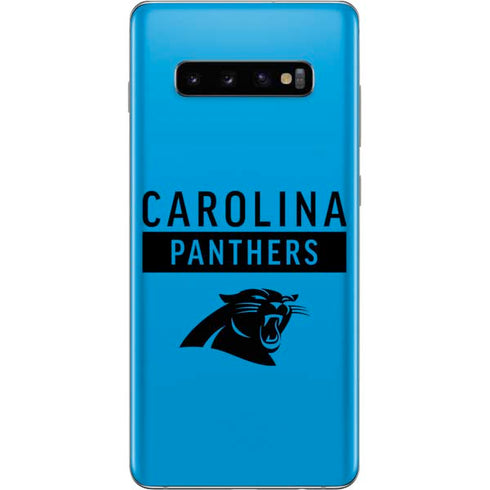 NFL Carolina Panthers Blue Performance Series Galaxy S10 Plus Skin