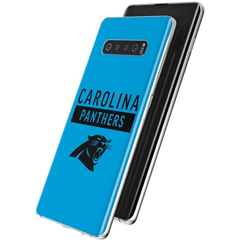 NFL Carolina Panthers Blue Performance Series Galaxy S10 Plus Skin