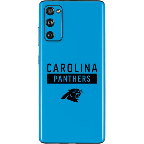 NFL Carolina Panthers Blue Performance Series Galaxy S20 Fan Edition Skin
