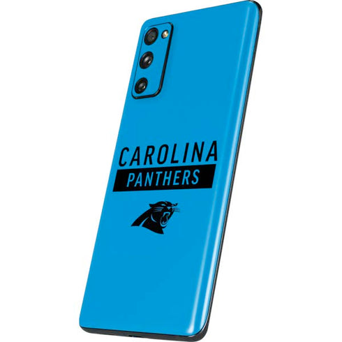 NFL Carolina Panthers Blue Performance Series Galaxy S20 Fan Edition Skin