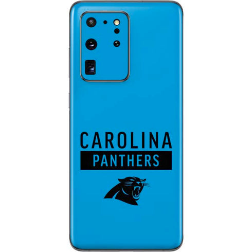 NFL Carolina Panthers Blue Performance Series Galaxy S20 Ultra 5G Skin