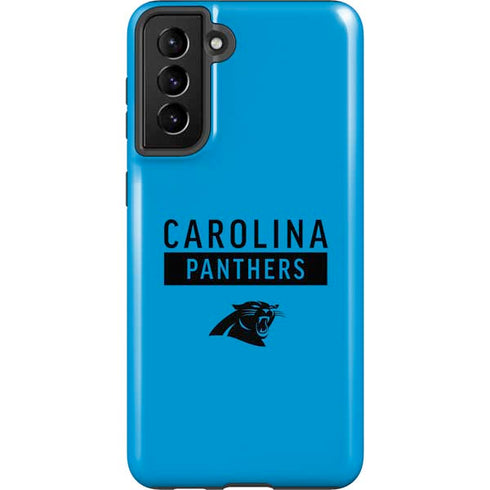 NFL Carolina Panthers Blue Performance Series Galaxy S21 FE Pro Case