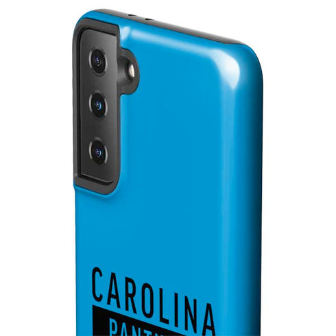 NFL Carolina Panthers Blue Performance Series Galaxy S21 FE Pro Case