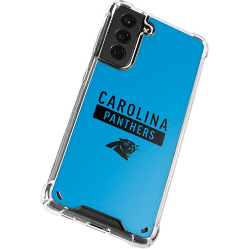 NFL Carolina Panthers Blue Performance Series Galaxy S21 Plus 5G Clear Case